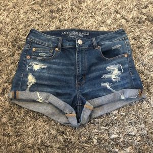 AE denim shorts